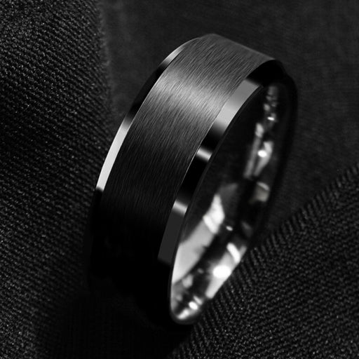 Matte Brushed Stainless Steel Ring