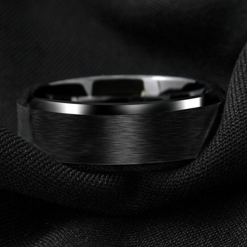 Matte Brushed Stainless Steel Ring